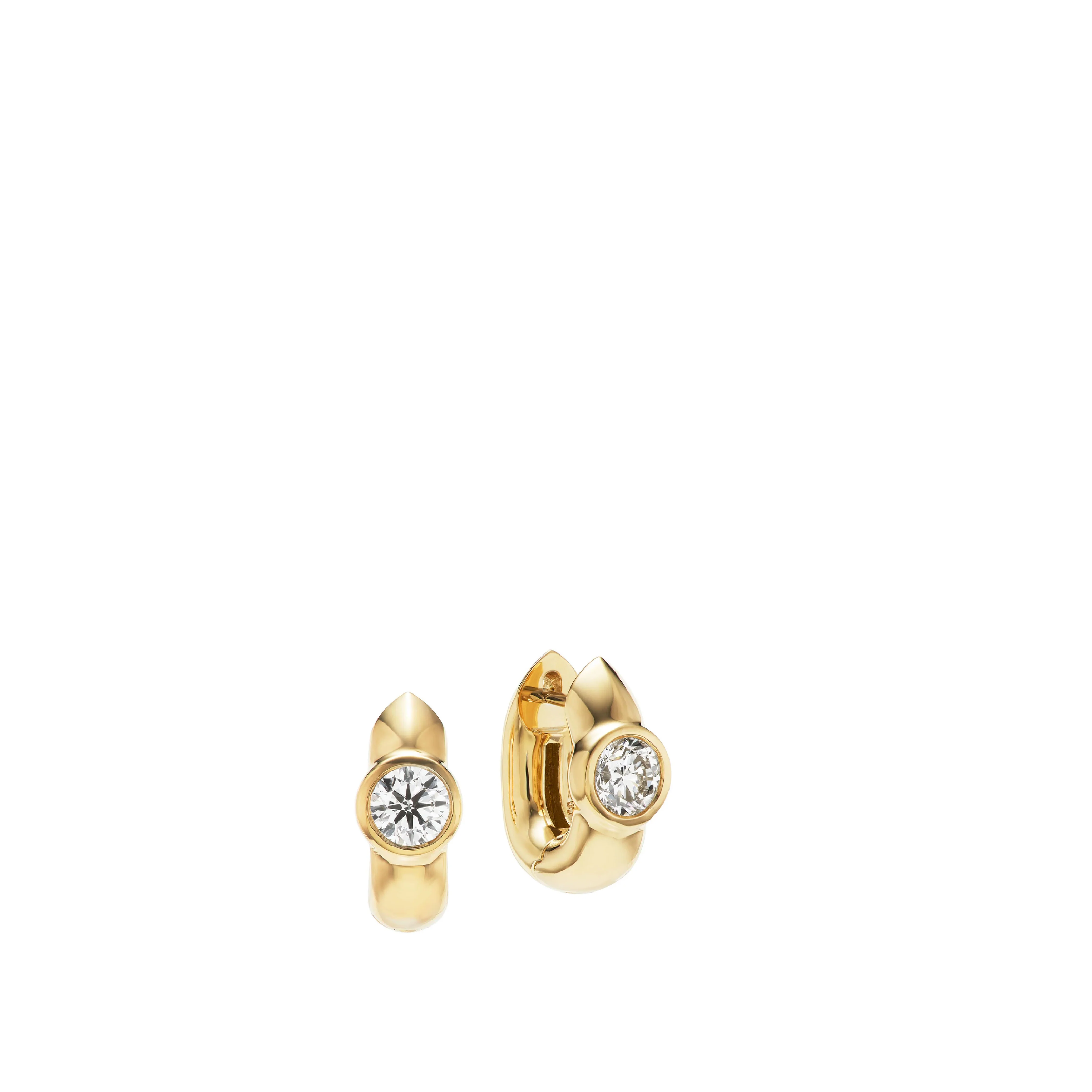 TUSK HUGGIE DIAMOND EARRINGS (WOMENS)